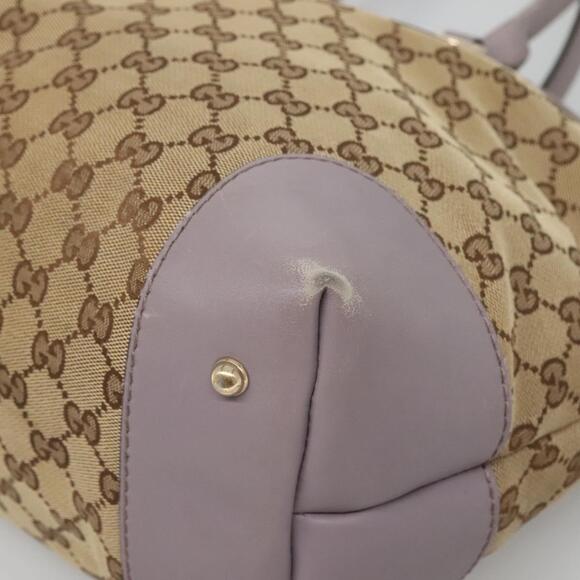 GUCCI GG Canvas Tote Bag Beige Gold - Picture 10 of 16